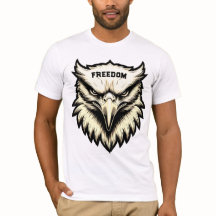 Steve Eagle Head カスタム Freedom Tシャツ