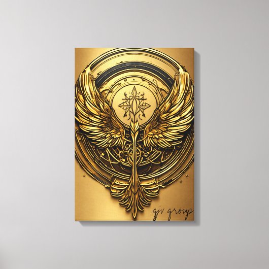 「Steve Eagle Spirit - はっきりした & T威厳のある-Shirt Des キャンバスプリント (正面)