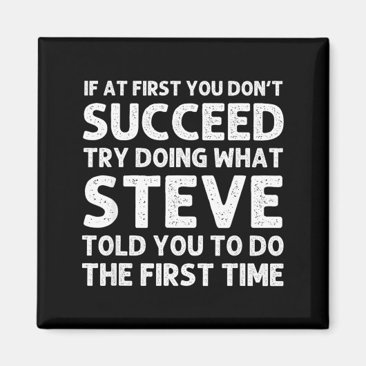 Steve Gift Name D Birthday Funny Christ マグネット (正面)