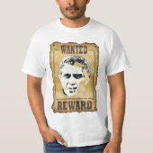 steve mac queen wanted tシャツ (正面)