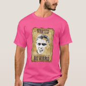 steve mac queen wanted tシャツ (正面)