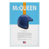 Steve McQueen Helmet ポスター (正面)