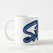 Steve Vorname Name blue Tasse Kaffeetasse コーヒーマグカップ (左)