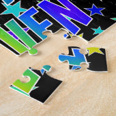 "STEVEN"名、おもしろい"ハッピーバースデー" ジグソーパズル (側面)