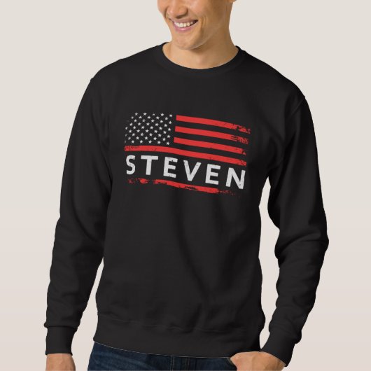 STEVEN AMERICAN FLAG  FOR STEVEN スウェットシャツ (正面)