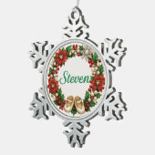 Steven Baby’s First Christmas Snowflake Ornament スノーフレークピューターオーナメント (右)