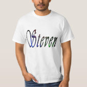 Steven Nameロゴ、 Tシャツ (正面)