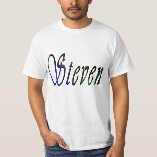 Steven Nameロゴ、 Tシャツ (正面)