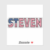 Steven Name Vorname USA Sticker Stickerset シール (シート)