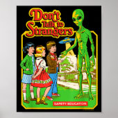 Steven Rhodes Don't Talk To Strangers Alien Retro  ポスター (正面)
