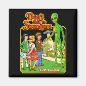 Steven Rhodes Don't Talk To Strangers Alien Retro  マグネット (正面)