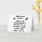 Steven Slater刺激を受けたバケットリストシャツ カード (黄色い花)