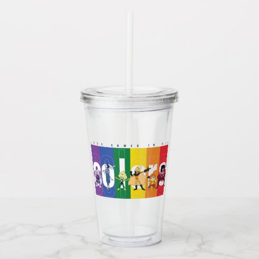 Steven Universe – 全来色の愛 アクリルタンブラー (正面)