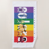 Steven Universe – 全来色の愛 ビーチタオル (正面)