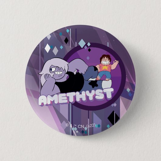 Steven Universe | Amethyst Character Graphic 缶バッジ (正面)