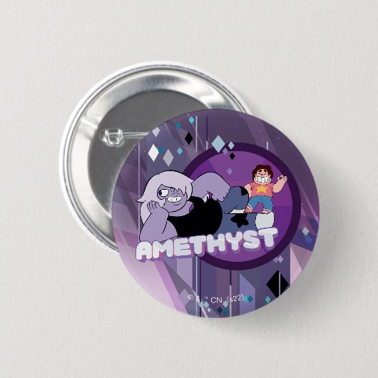 Steven Universe | Amethyst Character Graphic 缶バッジ (正面&裏面)