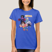 Steven Universe | Crystal Gem Group Action Tシャツ (正面)