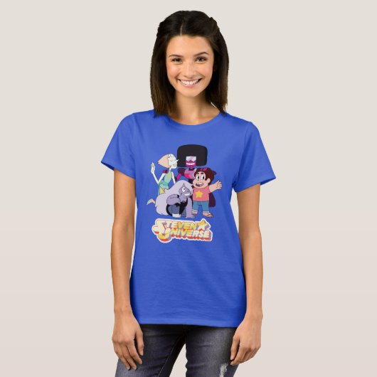 Steven Universe | Crystal Gem Group Huddle Tシャツ (正面フル)