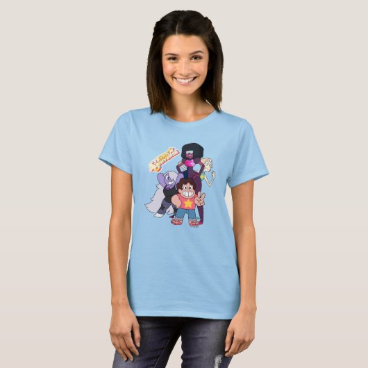 Steven Universe | Crystal Gem Group Pose Tシャツ (正面フル)