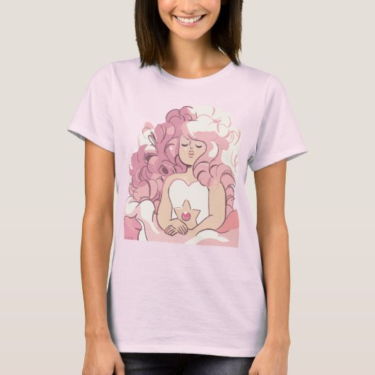 Steven Universe | Rose Quartz Illustration Tシャツ (正面)