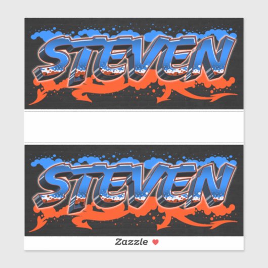 Steven Vorname Name Graffiti Aufkleber Sticker シール (シート)