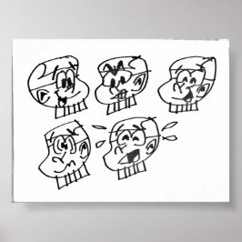 Steven W Warlockの多くの顔 ポスター