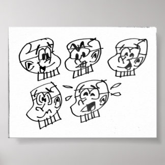 Steven W Warlockの多くの顔 ポスター