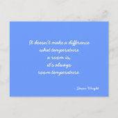 Steven Wrightを引用したポストカード ポストカード (正面)