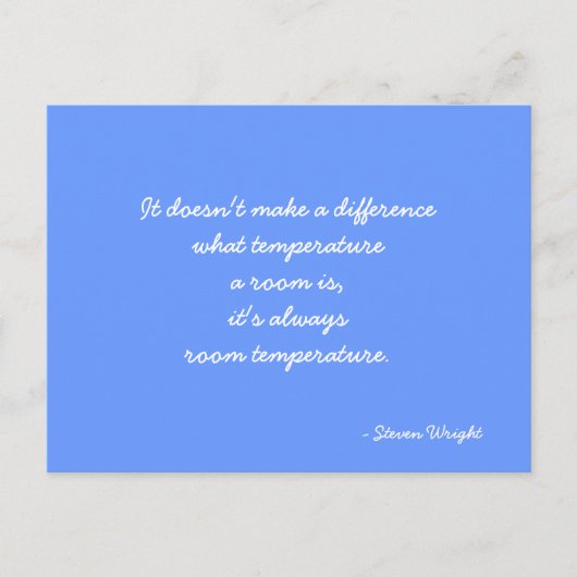 Steven Wrightを引用したポストカード ポストカード (正面)