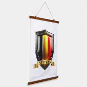 Stevens Belgium National Heritage Shield 吊り下げ型タペストリー (傾斜あり)