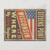 Stevens Point Wisconsin ポストカード (正面)