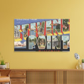 Stevens Point, Wisconsin – ラージレターシーン キャンバスプリント (インサイチュ (リビング))