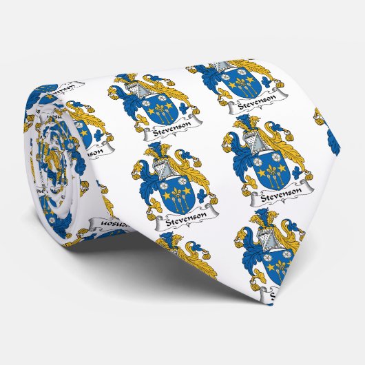 Stevensonの家紋 ネクタイ (ロール)