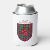 Stevenson Tartan Scottish Plaid Lion Rampant 缶クーラー (缶正面)