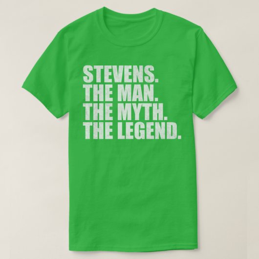 StevensStevens家族の名前Stevens姓Steve Tシャツ (デザイン正面)