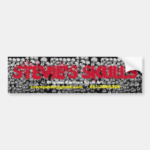 Stevieのスカル バンパーステッカー