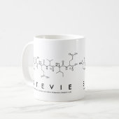 Stevieペプチド名mug コーヒーマグカップ (正面左)