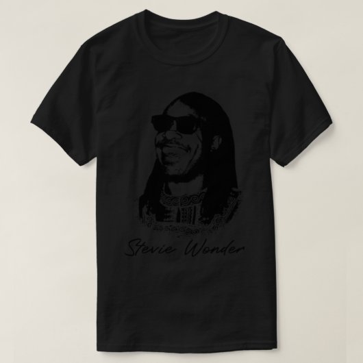 Stevie Wonder Black Sunglass  Essential T-Shirt Tシャツ (デザイン正面)