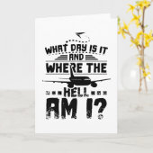 Stewardess what day is it カード (黄色い花)