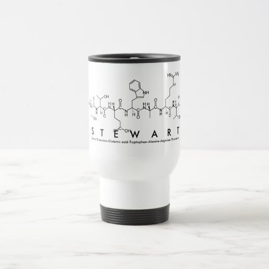 Stewartペプチド名mug トラベルマグ (中央)