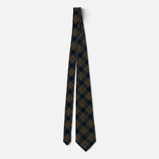 Stewart Black Tartan ネクタイ (裏面)