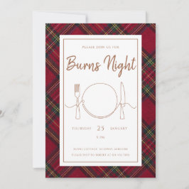 Stewart Burns Night Invitation 招待状