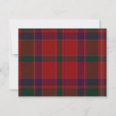 Stewart Plaid RSVPカード (裏面)