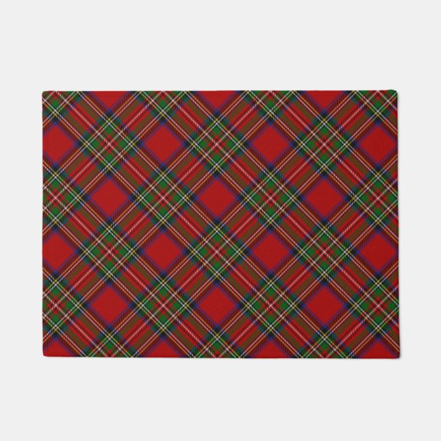 Stewart Royal Tartan ドアマット (正面)
