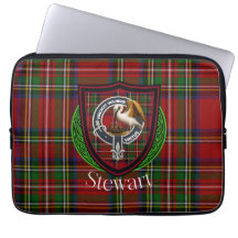 Stewart Scottish Clan Tartan and Crest 