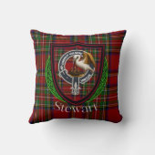 Stewart Scottish Clan Tartan & Crest クッション (裏面)
