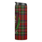 Stewart Scottish Clan Tartan & Crest タンブラー (回転右)