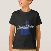Stewartstown New Hampshire Nh Map  Tシャツ (正面)