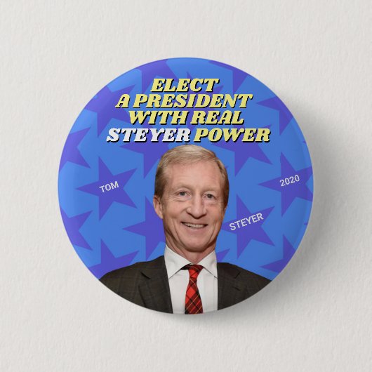 STEYERパワーを実在持つ社長 缶バッジ (正面)