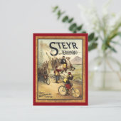Steyr銃器広告ヴィンテージ ポストカード (スタンド正面)